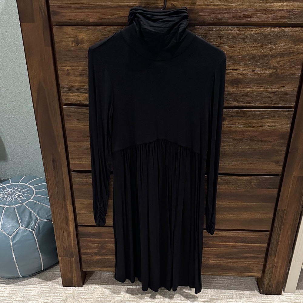 Motherhood Maternity Black Turtleneck Dress